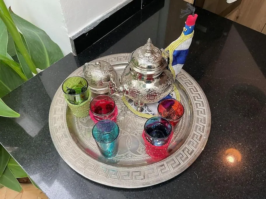 Semesterbostad Riad Zouine Dans Un Quartier Traditionnel Marrakesh Marocko